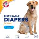 Arm & Hammer for Pets Disposable Female Dog Diapers with Odor Control and Wetness Indicator, Leak Resistant Dog Diapers for Incontinence and Heat Cycles, Size Large 1823 in Waist, 12 Count - 2 Pack