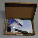 Rear Back Glass Replacement for iPhone 14 6.1-inches with + Pre-Installed Plate and Camera Frame and Lens + Reparing Tool Kit (Blue)