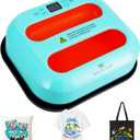 MECOLOUR Heat Press Machine for T-Shirts 12"X10", Heat Transfer Machine 110V for Sublimation,Tote Bags,Pillows,Dresses, Fast Heating, Precise Temperature Control, Insulated Safety Base, High Pressure