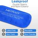 LotFancy Gel Ice Packs, 2pc Reusable Hot Cold Pack for Therapy, Heating Cooling Gel Pad, Pain Relief for Face, Head, TMJ, Wisdom Teeth, Oral Facial Surgery, Sport Injuries, Migraine, Muscle Joint