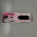 Cordless Hair Straightener Brush 300 Million Negative Ionic Portable Hair Straightener Comb for Women with 4 Temps Fast Heating MCH Ceramic Coating Smooth Frizz - Free Hair Black