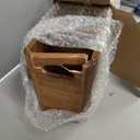 Extra Large Farmhouse Utensil Holder for Kitchen Counter, Large Wooden Utensil Holder with 4 Compartments