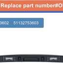 Chrome Rear Trunk Hatch Handle with Lamp, Tailgate Trim Lid Trunk Liftgate Pull Handle Compatible with BMW Mini Vehicle 2005-2015 Cooper R56 R57 Series, Replace #51132753603 - Backhatch Release Handle