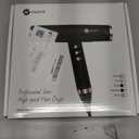 slopehill Professional Ionic Hair Dryer with Diffuser - Lightweight, Compact, Powerful & Fast Salon Blow Dryer with High Speed Brushless Motor for Travel, Women & Men Ceramic, Black LH1003