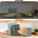 Cutting Board Organizer, Kitchen Cabinet Organizer, Divided Rack with 5 Slots for Baking Trays, Cutting Boards - Cookie sheet Organizer Inside Cabinet, Baking Sheets Holder (large)