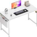 PRAISUN 47'' Computer Desk with Fabric Storage Bag