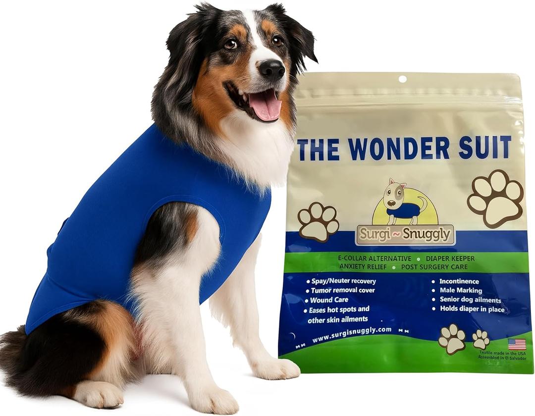 Female Dog Diaper Cover and Male Dogs Diapers Suit with American Textile and Wrap Around Legs for Superior Fit BL-2XL-DK (2X-Large, Pack of 1)