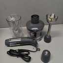 Mueller Multistick 5-in-1 Immersion Blender Handheld, 12 Speed Hand Mixer - Turbo Boost, Heaviest Duty Copper Motor, Titanium Blades Hand Blender, Milk Frother Wand, Whisk, Beaker, Chopper, Grey (Gray)