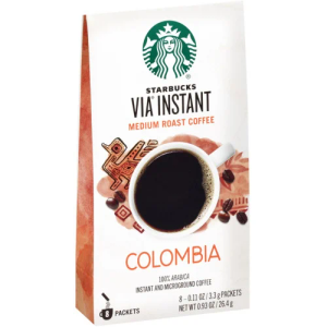 Starbucks VIA® Colombia Coffee, Medium Instant, 1.4 Ounce