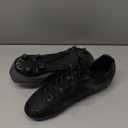 DREAM PAIRS Mens Firm Ground Soccer Cleats Soccer Shoes (11, Black/Grey)