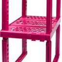 Locker Organizer Shelf Adjustable Width and Height, Ideal Locker for School, Office, and Gym Lockers (Magenta 2 Pack)