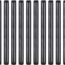 10 Pack 3/4 Inches x 12 Inches Black Malleable Steel Nipples Fitting, DIY Steampunk Industrial Vintage Style.