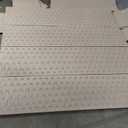 Wood Mesh Woven Design 4 Panel Folding Wooden Screen Room Divider (Natural)