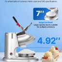 VEVOR Ice Crusher Machine, 220lbs Per Hour Electric 4 Blades Snow Cone Maker, Stainless Steel Shaved Ice Machine with Bowl and Cover, 300W 2000RPM Ice-Shaver for Home and Commercial Use, Silver