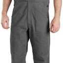 Carhartt Men's Rugged Flex Relaxed Fit Canvas Bib Overall (30W x 34L, Gravel)
