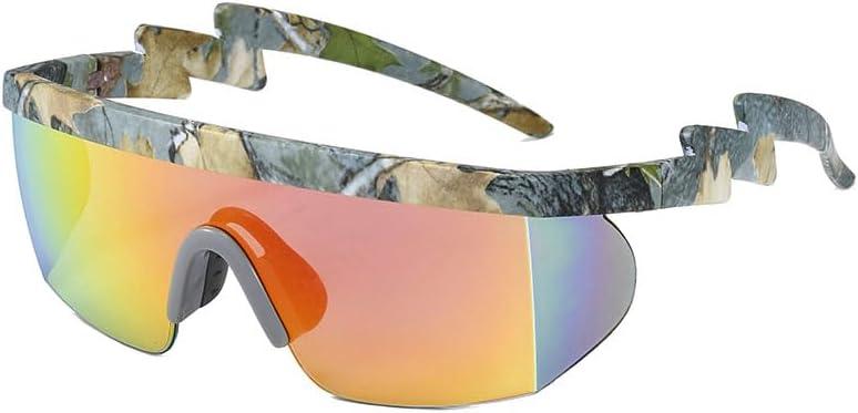 Wavy Design cycling sunglasses, Sport Running Sunglasses Women Men Teens, Cycling Sun Glasses (Grey Frame Red Lens)