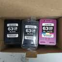 Ankink 63XL Ink Cartridges Replacement for HP 63 XL (2 Black 1 Color Combo 3-Pack) Fit for HP63 3830 4650 4652 4655 5200 5252 5255 5258 4520 4512 1112 2132 3630 3632 3631 2130 4510 4654 Printers