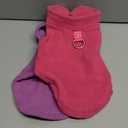 2 Pack Dog Sweater with Leash Ring Winter Warm Pet Sweater Thick Clothes Coat Fleece Dog Sweaters for Small Dogs Girl Boy for Chihuahua, French Bulldog, Dachshund (Pink,Purple, Small) (Small(4-6lbs))