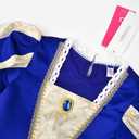 ReliBeauty Medieval Costume Girls Renaissance Princess Queen Costume for Girls Dress up, Blue, 150