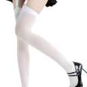Milumia Women's Y2k Cross Thigh High Tights Sexy Garter Suspender Stocking Pantyhose