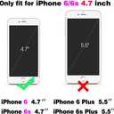 Asuwish Compatible with iPhone 6 6s Wallet Case Tempered Glass Screen Protector Flip Card Holder Stand Cell Phone Cover for iPhone6 Six i6 S iPhone6s iPhine6s iPhones6s i Phone6s Phone6 6a S6 Black