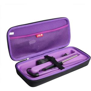 Hermitshell Hard Travel Case for Remington 1" Flat Iron Hair Straightener (Black+Purple)