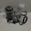 Ganiza Blender for Smoothies, 14 Pcs Smoothie Blender for Kitchen, Max 1300W Portable Blenders for Shakes Ice Crushing Grinding & More with 2 X 37 oz, 23 oz Cups, Perfect for Home & On - the - Go (Black)