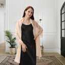 Ladiery Shawl for Women - Shawls and Wraps for Evening Dresses Chiffon Shawl and Formal Wedding Party and Gifts for Women (78" x 28" / 200 cm x 70 cm, Beige)