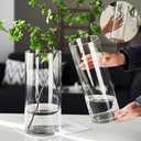 Acrylic Cylinder Plastic Vase for Centerpiece, Unbreakable Hurricane Tall Large Plastic Vases for Proposals Wedding, Hydroponic Decor Base Set of 2 with DIY Stickers(D 4" + D 4.8" X H 12" Clear)