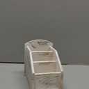 MyGift Remote Control Holder,TV Remote Holder,Whitewashed Wood Remote Caddy for Table,Remote Control Organizer Caddy with 3 Compartments, TV Remote Media Remote Storage Box for Living Room