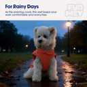 FUAMEY Dog Fleece Vest for Large Dogs,Warm Stretchy Dog Sweatshirts Pullover with Leash Hole Dogs Sweater Soft Pet Turtleneck Cozy Pet Vest Lightweight Sleeveless Orange XL