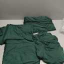 Obstal 4Ft Stretch Spandex Table Cover for Standard Folding Tables - 2 Pack Universal Rectangular Fitted Tablecloth for Party, Banquet, Events, Trade Show Blackish Green, 48L x 24W x 30H Inches