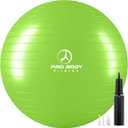 ProBody Pilates Yoga Ball - Fresh Colors Exercise Ball for Stability, Pregnancy, Workout & Physical Therapy (M (48-55 cm), Lime)