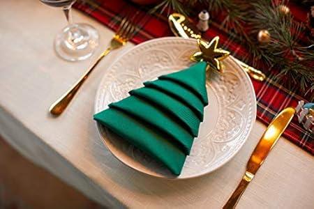 Cloth Napkins 18x18in, 6 Pieces, Green