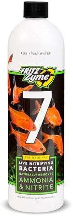 Fritz Aquatics FritzZyme 7 Live Nitrifying Bacteria Naturally Removes Amonia & Nitrite for Freshwater Fish (16-Ounce)
