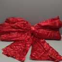 32 x 41 Inches Christmas Extra Large Satin Bows Giant Christmas Tree Topper Bow Decorations for Home Xmas Tree Toppers Wreath Wall Birthday Wedding Engagement Party Decor(Red)