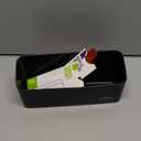 loukin Magnetic and Adhesive Marker Holder, Dry Erase Accessory Tray, Magnetic Storage Organizer for Whiteboard, Glass or Refrigerators (Black)