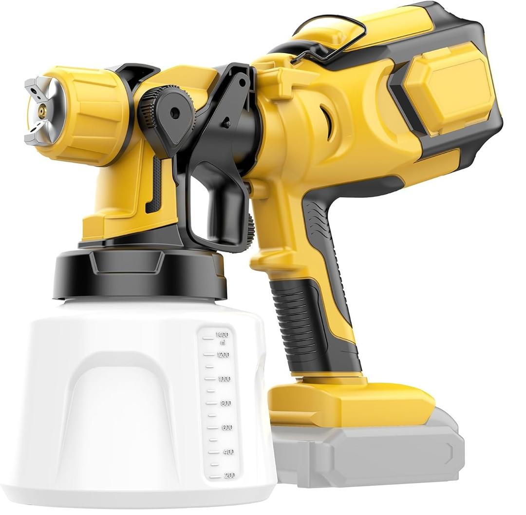 Cordless Paint Sprayer Compatible with Dewalt 20V MAX Battery(No Battery) Electric Spray Paint Gun