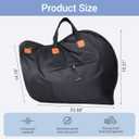 French Horn Carry Bag Case Bags Black Shoulder Storage Portable Waterproof Wear-Resistant for Musical Instrument Backpack (Black, M)