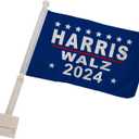 Harris Walz Kamala Car Flag - One (1) Decoration