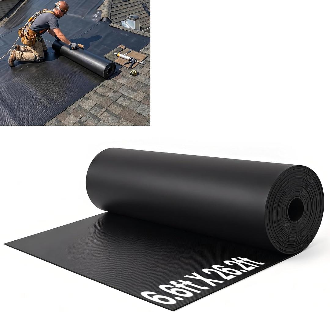 45mil EPDM Rubber Roofing Materials 6.6ft X 26.2ft RV Rubber Roof