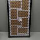 4x6 Photo Collage Frame 4 Openings, 9.5"x13.5" Multi Picture Frame Collage 4"x6" Gallery Wall Decor Wooden, Black Frame with Black Mat, Wood