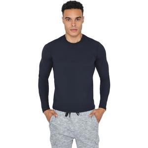 90 Degree By Reflex Men’s Dry Fit Soft Crew Neck Long Sleeve Shirt Fitted Top, Small