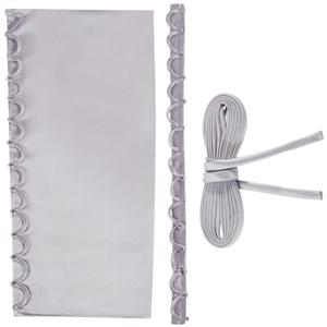 GORGECRAFT Wedding Gown Corset Kit 3PCS/Set Zipper Replacement Silver Satin Corset Back Kit Adjustable Back Zipper Extender Fabric Lace-up Loops Ties for Formal Prom Evening Dress DIY Crafts