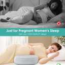 Pregnancy Pillow Cooling for Sleeping, Detachable and Adjustable Double-Sided Support Maternity Pillow Skin-Friendly for Pregnant Women Back, HIPS, Legs(30Slope Design Verified by Expectant Mothers)