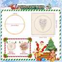 4Pcs DIY Heart Shaped Hand Embroidered Christmas Ornament Kit,2026 New Embroidery Christmas Ornament Kits,Handmade Tree Decoration,Beginner Friendly Cross Stitch Craft Set for Tree Winter Decoration