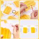 Beer Mug Pennant Banner Pub Party Banner Decoration Beer Birthday Banner Bar & Home Birthday Wedding Celebration Supplies