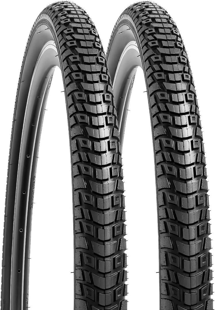 YUNSCM 2-PCS 700C Bike Tires 700x45C 47-622 Compatible with 28x1.75 700x44C 700x45C 700x46C Gravel/Road Bike Bicycle Tires(Y-764)