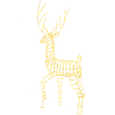 180CM Pre-Lit Christmas Reindeer, 3D Buck Xmas Decoration with 300 Warm White LED Lights