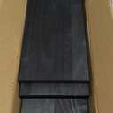 BAYKA Wall Mounted Floating Shelves, Wood Floating Wall Shelf for Books & Decor, Small Space-Saving Display & Organizer Black Set of 4